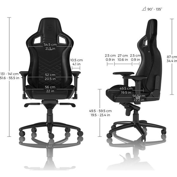 Fotel Noblechairs EPIC - czarny (GAGC-039)