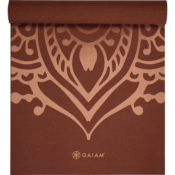 Gaiam GAIAM ΕΝΤΟΝΗ ΣΚΟΥΡΙΑ ΗΛΙΑΚΗ ΣΤΡΩΜΑΤΑ ΥΟΓΚΑ ΜΑΤ 5MM 65738 14224557 18713657381
