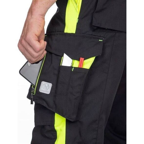 Ardon NEON H6472 - zimowe spodnie ogrodniczki z kieszenią na nakolannki 2XL