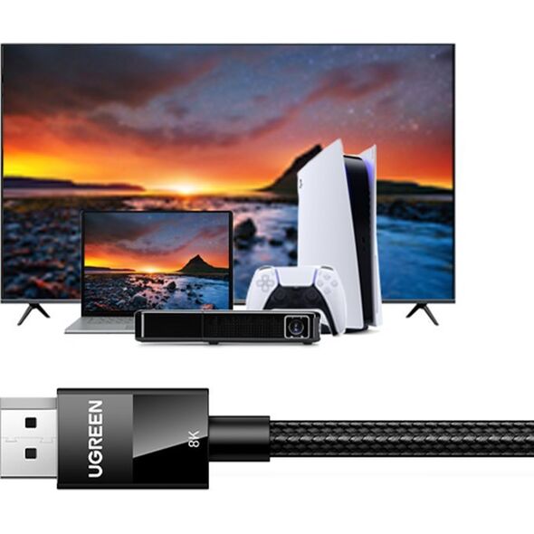 Kabel Ugreen DisplayPort - DisplayPort 1 m czarny (80390)