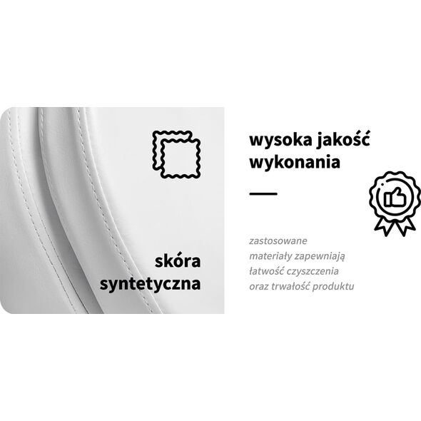 Activeshop Elektryczny fotel kosmetyczny SILLON CLASSIC 3 silniki z kołyską pedi biały