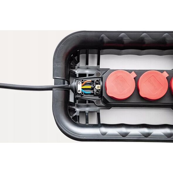 Cable winder with electrical strip Qbrick System Custom Cable Winder with an electrical strip set