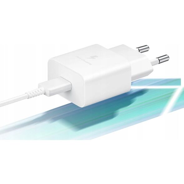 Ładowarka Samsung Ładowarka sieciowa Samsung EP-T2510NWEGEU GaN USB-C 25W SFC - biała