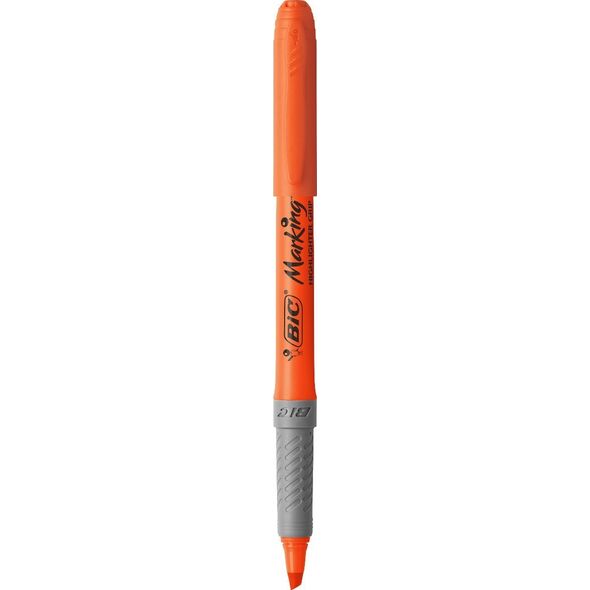 Bic BIC Brite Liner Grip, 12 pc(s), Πορτοκαλί, Μύτη σμίλης, Γκρι, Πορτοκαλί, Στρογγυλό, Μελάνι με βάση το νερό 13961573 70330330993
