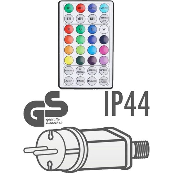 LAMPKI CHOINKOWE KURTYNA ŚWIETLNA ZEW/WEW 144 LED 120X120CM Z PILOTEM CIEPŁY BIAŁY