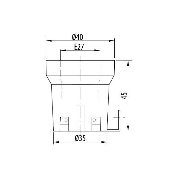 Pawbol Oprawka 426 E27 do plafonów porcelanowa D.3009A