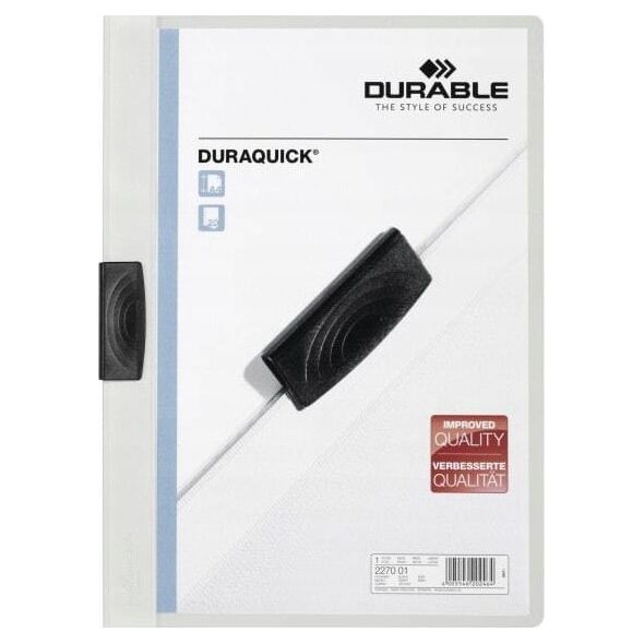 Durable DURABLE Klemm-Mappe Duraquick 1-20 Blatt weiß