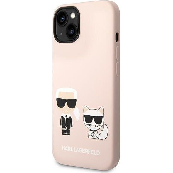 Karl Lagerfeld Karl Lagerfeld KLHMP14SSSKCI iPhone 14 6,1" hardcase jasnoróżowy/light pink Silicone Karl & Choupette Magsafe NoSize