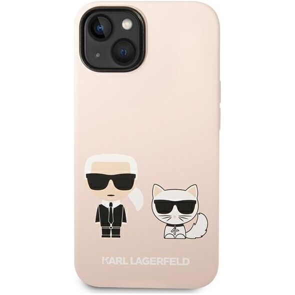 Karl Lagerfeld Karl Lagerfeld KLHMP14SSSKCI iPhone 14 6,1" hardcase jasnoróżowy/light pink Silicone Karl & Choupette Magsafe NoSize