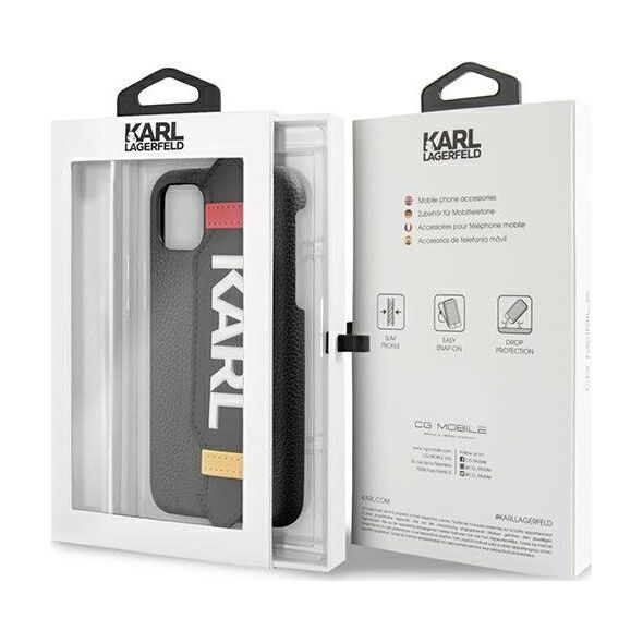 Karl Lagerfeld Etui Karl Lagerfeld KLHCN58HDAWBK Apple iPhone 11 Pro hardcase czarny/black Strap