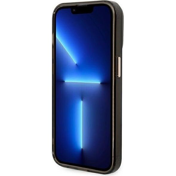 Guess Guess Gold Outline Translucent MagSafe - Etui iPhone 14 Pro (czarny)