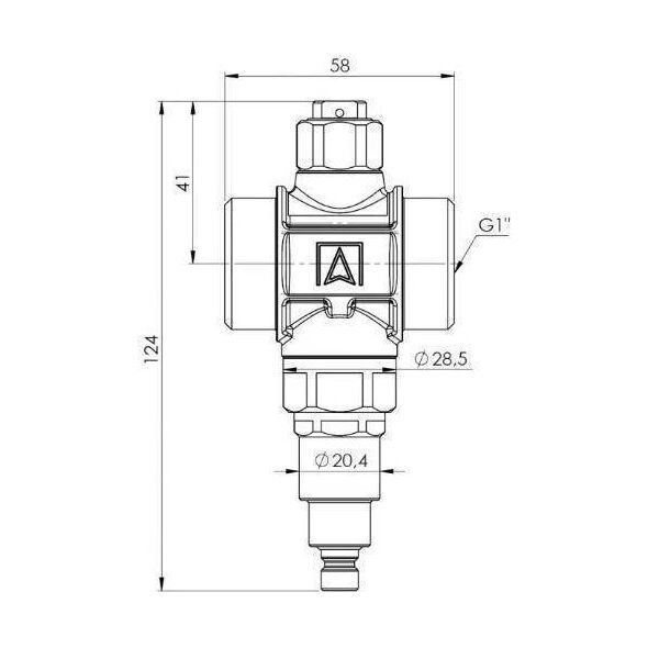 Afriso Zawór antyzamrożeniowy Afriso 1730000 AAV 300 G1 1/4" PN10 Kvs 70 m3/h