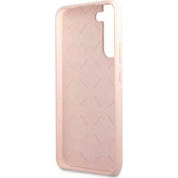 Guess Etui Guess GUHCS23SLSLMGPP do Samsung Galaxy S23 S911 różowy/pink hardcase Silicone Script Metal Logo