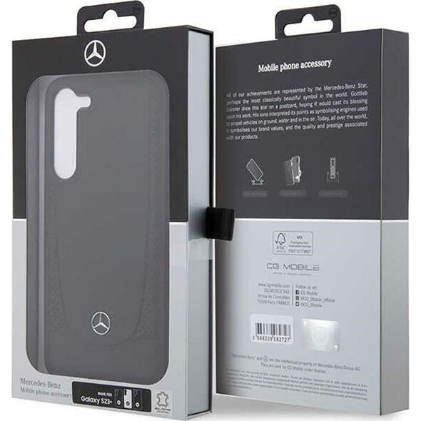 Mercedes Mercedes Leather Urban Line - Etui Samsung Galaxy S23+ (czarny)