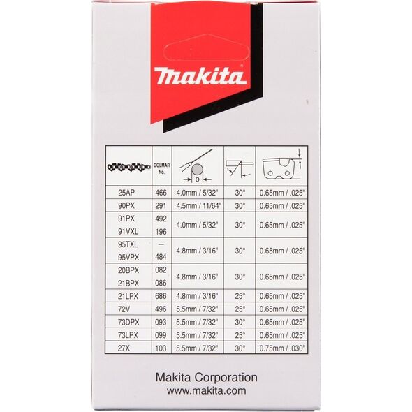 ΑΛΥΣΙΔΑ ΚΟΠΗΣ Makita MAKITA 21BPX 33cm 1,5mm 0,325" 13919957 88381563147