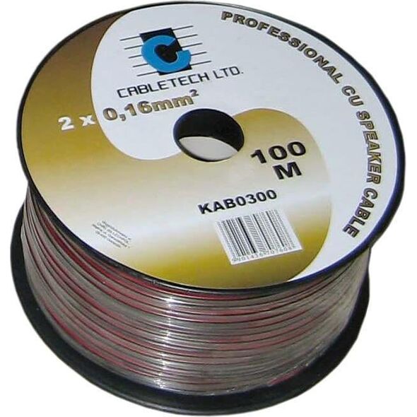 Przewód Cabletech Kabel głośnikowy 0,2mm czarny
