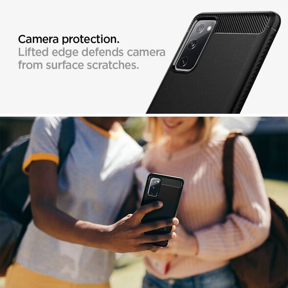 Case SAMSUNG GALAXY S20 FE / S20 LITE Spigen Rugged Armor Matte black 8809710757530