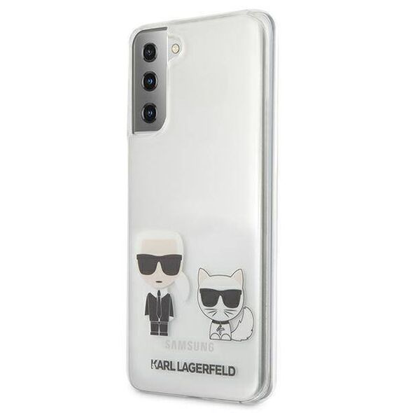 Original Case SAMSUNG GALAXY S21+ Karl Lagerfeld Hardcase Karl & Choupette (KLHCS21MCKTR) transparent 3666339003357