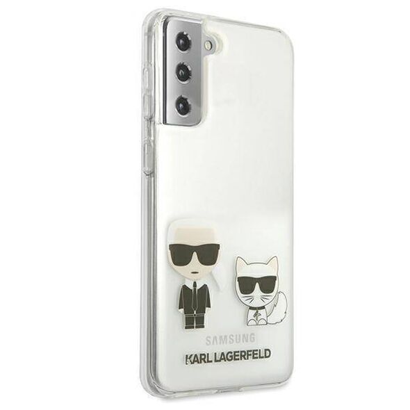Original Case SAMSUNG GALAXY S21+ Karl Lagerfeld Hardcase Karl & Choupette (KLHCS21MCKTR) transparent 3666339003357