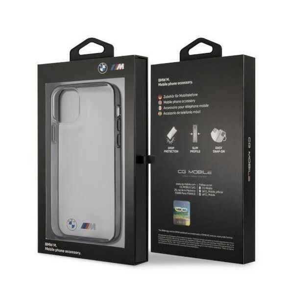 Original Case IPHONE 12 PRO MAX BMW Hardcase Sandblast (BMHCP12LMBTOK) transparent 3666339011338