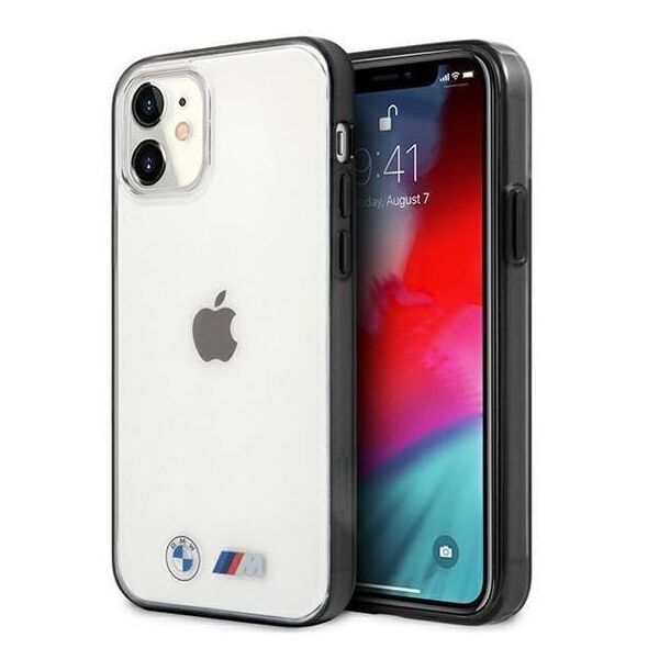 Original Case IPHONE 12 MINI BMW Hardcase Sandblast (BMHCP12SMBTOK) transparent 3666339011314