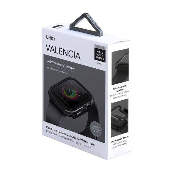 UNIQ Case Valencia Apple Watch Series 4/5/6/SE 40mm. grey/gunmetal grey 8886463671160