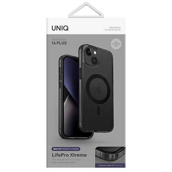 Case IPHONE 14 PLUS UNIQ LifePro Xtreme Magclick Charging black 8886463681206