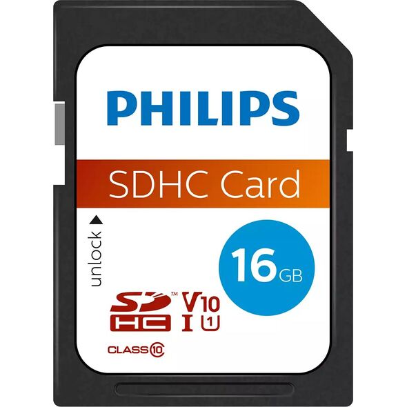 Karta Philips SDHC 16 GB Class 10 UHS-I/U1 V10 (FM16SD45B/00)