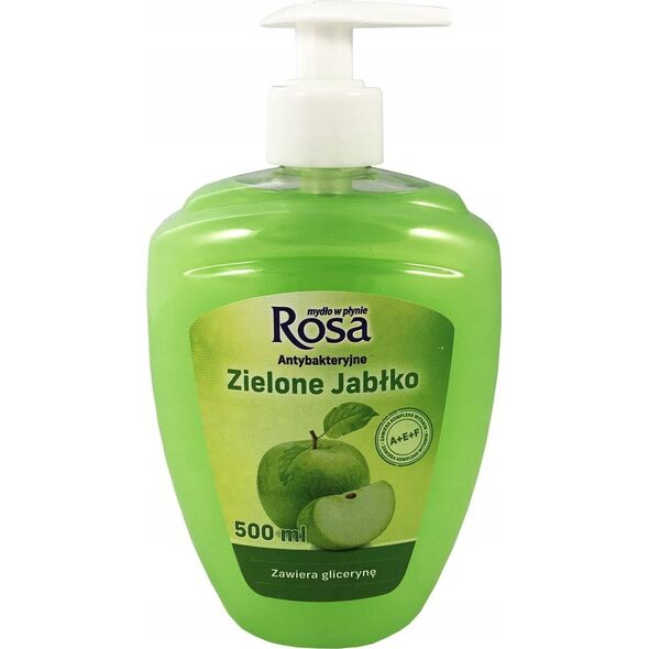 ROSA ROSA - Mydło antybakteryjne z pompką, 500 ml - Zielone jabłko