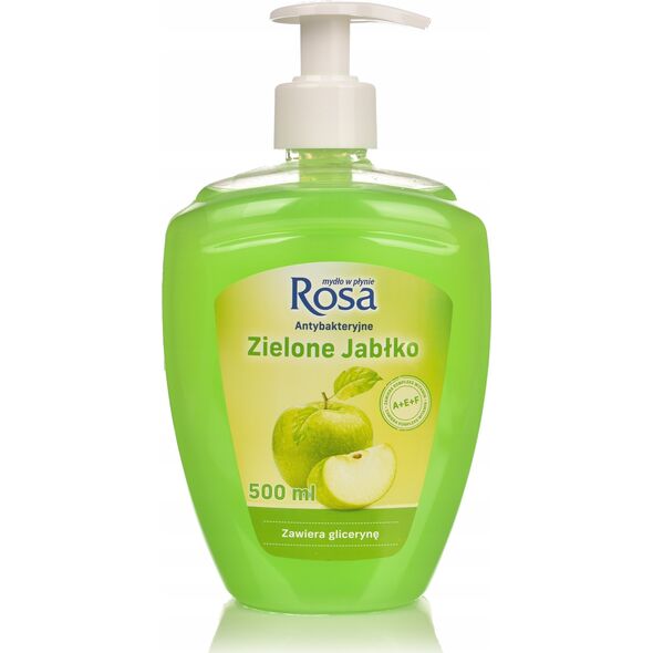 ROSA ROSA - Mydło antybakteryjne z pompką, 500 ml - Zielone jabłko