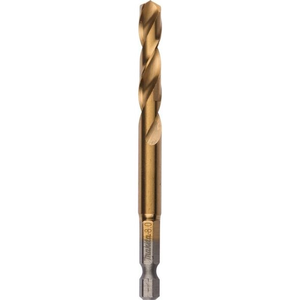 Δραπανο Makita MAKITA DRILL FOR METAL HSS-TIN 1/4" HEX 8.0x102mm 13919985 88381464369