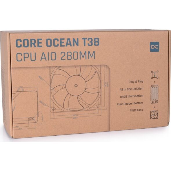 Chłodzenie wodne Alphacool Core Ocean T38 AIO 280mm (13053)