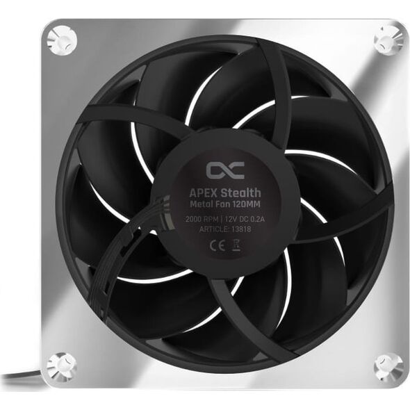 Wentylator Alphacool Apex Stealth Metal 120 mm Srebrny (13818)