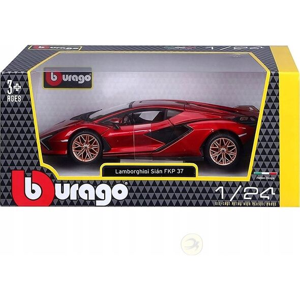 Bburago BBU 1:24 Lamborghini Sian FKP37 Red 21099RD 02702