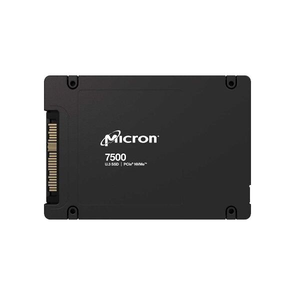 Dysk SSD Micron Micron 7500 PRO - SSD - Read Intensive - verschlusselt - 3.84 TB - intern - 2.5" (6.4 cm) - U.3 PCIe 4.0 (NVMe) - 256-Bit-AES, 3072-Bit-RSA, FIPS 140-3 Level 2, 208-Bit-RSA - TCG Opal Encryption 2.01