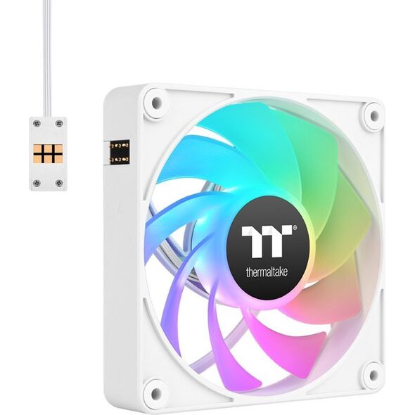 Wentylator Thermaltake CT120 EX Reverse ARGB Sync 3-pack biały (CL-F194-PL12SW-A)