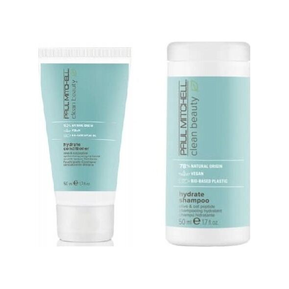 PAUL MITCHELL Paul Mitchell, Clean Beauty Hydrate, Vegan, Σαμπουάν μαλλιών, Εξισορροπεί την υγρασία, 50 ml για γυναίκες 13787483 9531131849