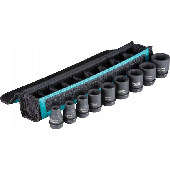 Makita MAKITA IMPACT SOCKET SET 1/2" 9 τεμ. 10-27mm >>>E-16617 13496652 88381549103