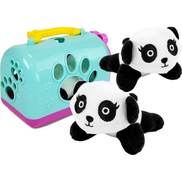 LeanToys Mała Panda z Transporterem Maskotka
