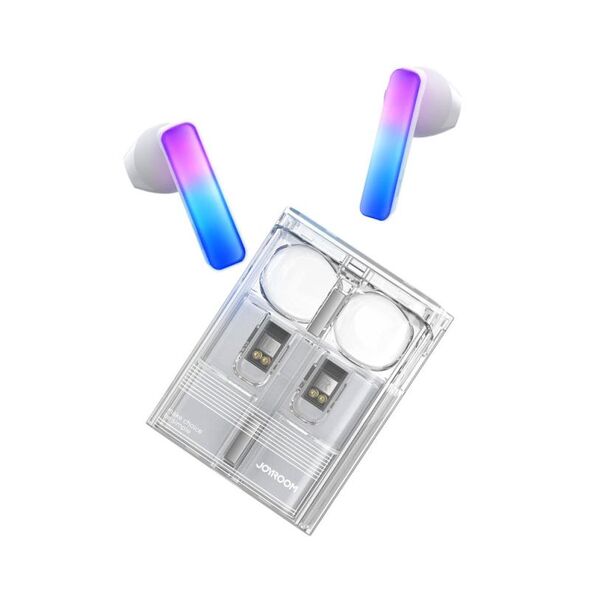 True Wireless Ακουστικά Bluetooth Joyroom JR-TC1 IceLens Series με RGB Λευκό 6941237113634 6941237113634 έως και 12 άτοκες δόσεις