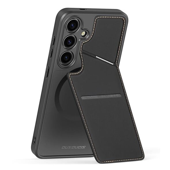 Θήκη Δερμάτινη Dux Ducis Rafi II Mag 3 σε 1 MagSafe RFID Blocker Samsung S921B Galaxy S24 5G με Stand Μαύρο 6934913021873 6934913021873 έως και 12 άτοκες δόσεις