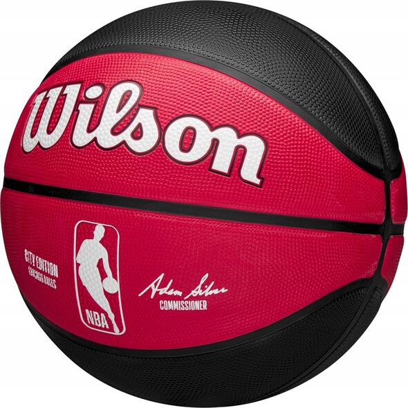 Wilson Wilson NBA Team City Edition Chicago Bulls Out Ball WZ4024205XB Red 7 13608479 97512728591