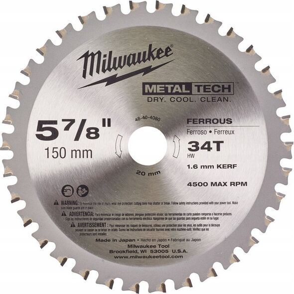 Milwaukee MILWAUKEE BLADE SAW.MET.150x20x34z 13763455 45242510283