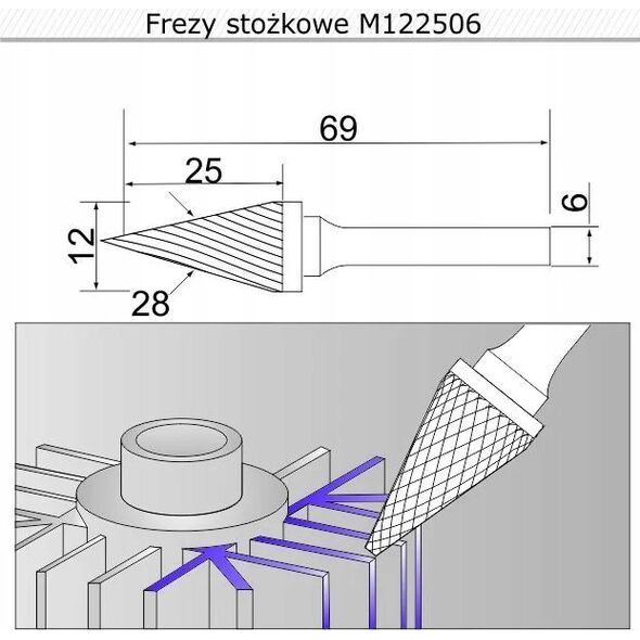 Milwaukee MILWAUKEE ΔΙΜΕΤΑΛΙΚΗ ΛΑΜΠΑ ΓΙΑ M18BS γρ. δόντι 1,8 mm (3 τεμ.) 13763391 45242201594
