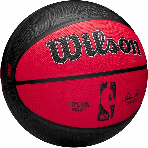 Wilson Wilson NBA Team City Edition Miami Heat Out Ball WZ4024216XB Red 7 13608484 97512728706