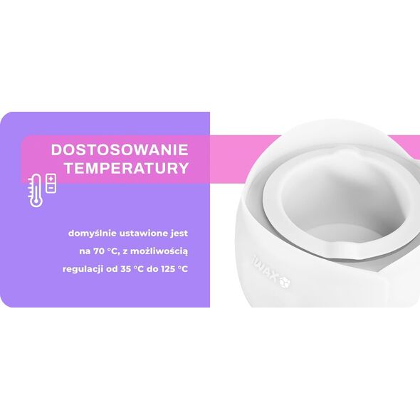 Podgrzewacz wosku iWax flower 40W 450ml biały