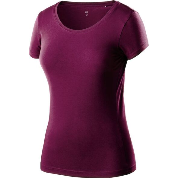 Neo T-shirt (T-shirt damski bordowy, rozmiar S)