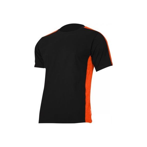 Lahti Pro Koszulka T-shirt 180G/M2, Czarno-pomarańczowa XL (L4023004)