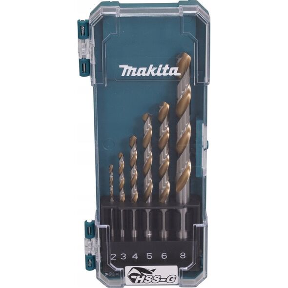 Δράπανο Makita MAKITA ΣΕΤ ΤΡΥΠΑΝΙΩΝ ΓΙΑ ΜΕΤΑΛΛΙΚΑ HSS-G 6 τεμ. 2/3/4/5/6/8 χλστ 13501449 88381787178