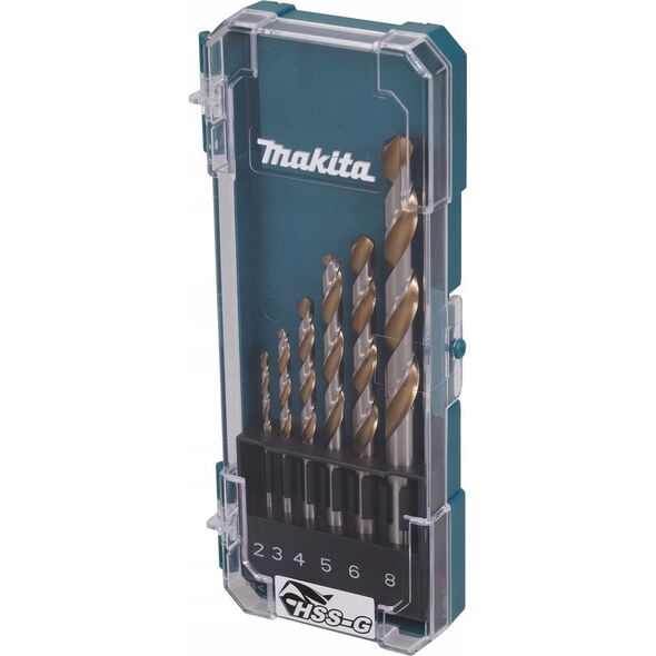 Δράπανο Makita MAKITA ΣΕΤ ΤΡΥΠΑΝΙΩΝ ΓΙΑ ΜΕΤΑΛΛΙΚΑ HSS-G 6 τεμ. 2/3/4/5/6/8 χλστ 13501449 88381787178